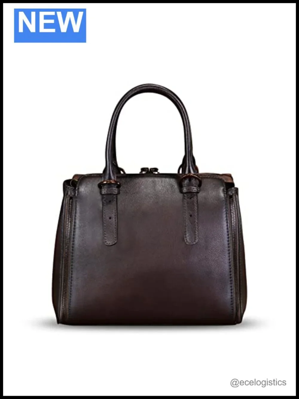 Genuine Leather Satchel Vintage Crossbody Handbag Top Handle Purse